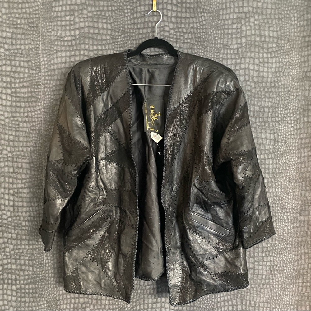 Brand New Rare Vintage Leather Patchwork Jackets